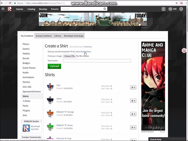 How To Make A Shirt On Roblox 2017 Video Dailymotion - how to create a shirt on roblox 2020 without bc