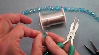 Crystal Bead & Wire Necklace Video Tutorial