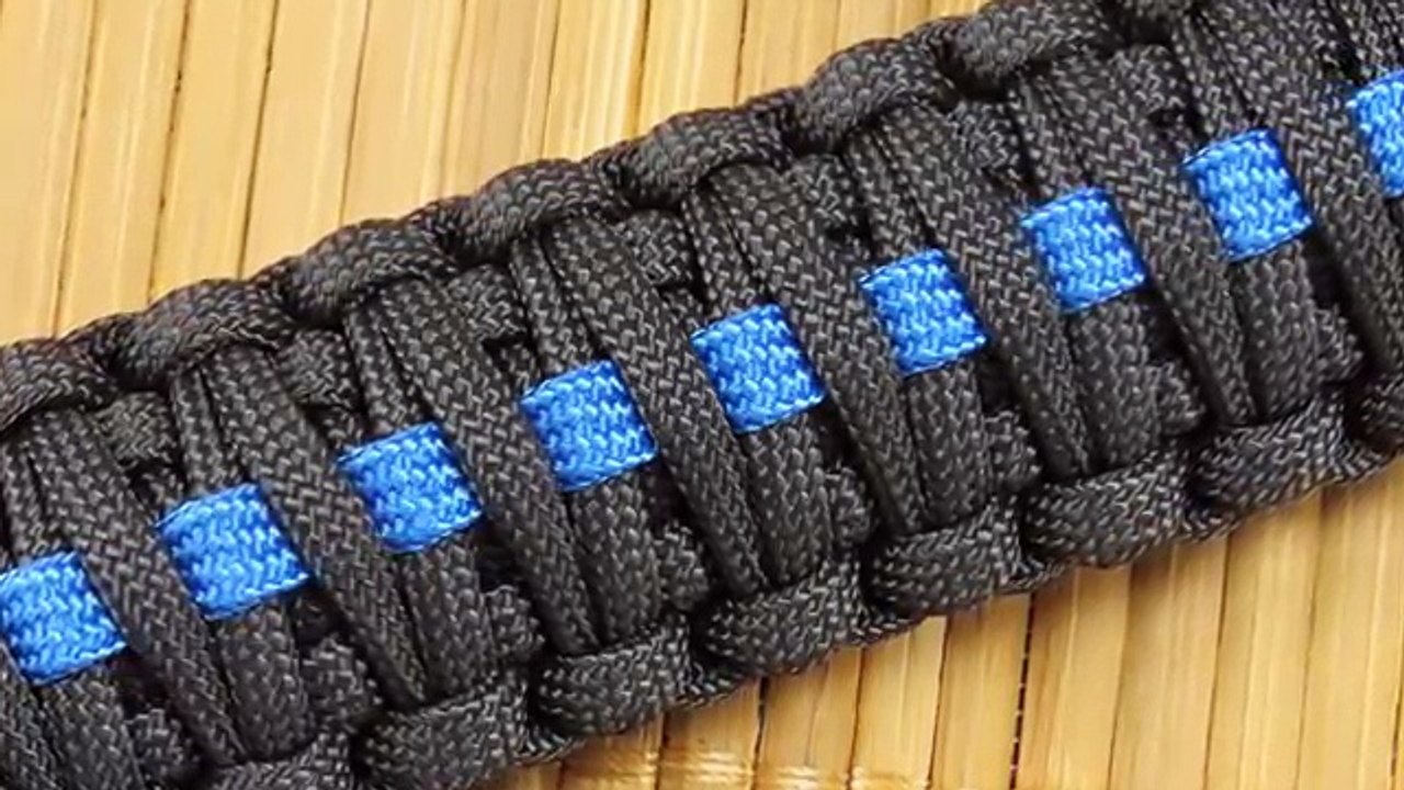 How to make a (King Cobra) Thin Blue Line Paracord Bracelet