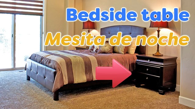 MUEBLES y ELECTRODOMÉSTICOS en inglés y español para niños