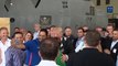 Trump and the First Lady receive a briefing on Hurricane Maria relief efforts in Puerto Rico.