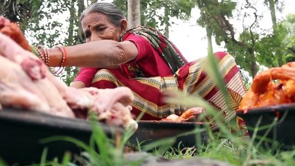 Tandoori Chicken in Village Style My Grandma  Chicken Fry