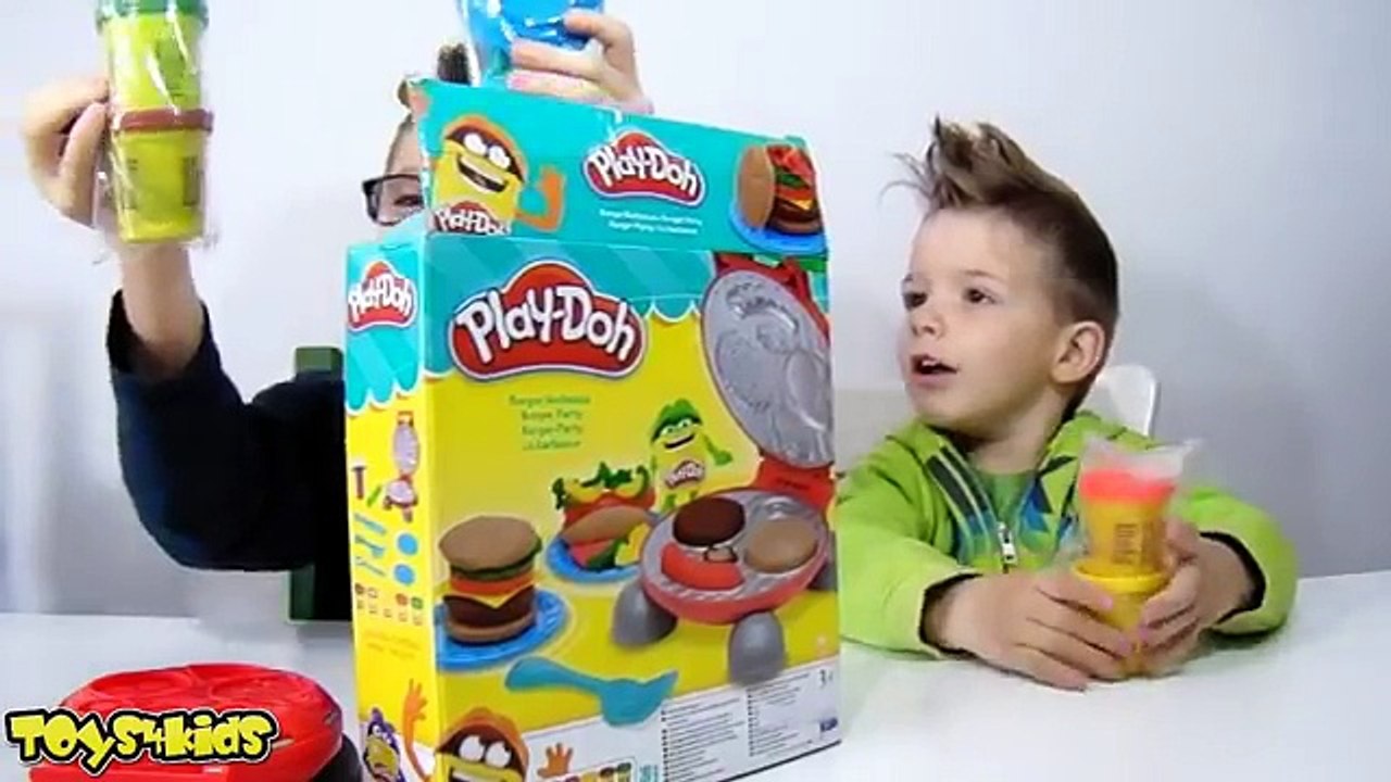 Παιχνίδια Πλαστελίνη Play Doh Σούπερ Κουζίνα Μπέργκερ Μπάρμπεκιου Burger Barbecue Play Set