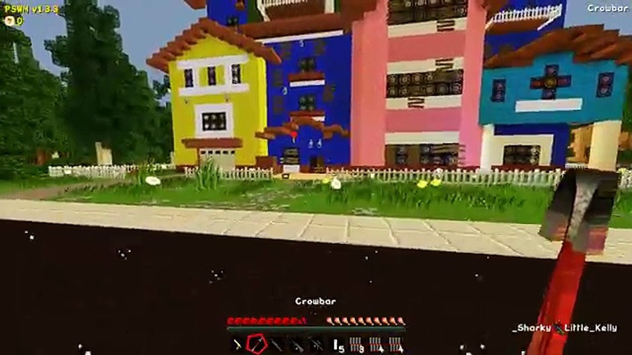 WONDERWOMAN & IRONMAN VS BENDY! Minecraft Hello Neighbour w/LittleKelly