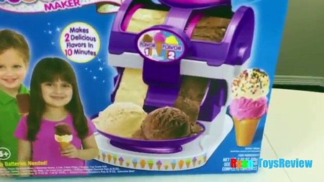 ICE CREAM MAKER Cra Z Art The Real 2 in 1 Ice Cream Machine Toy for Kids Ryan ToysReview