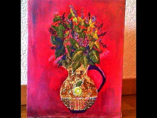 Cuadro bordado _Veneno verde_ (Parte final) .