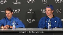 Rafael Nadal & Tomas Berdych Press conference / Day 1 Laver Cup 2017