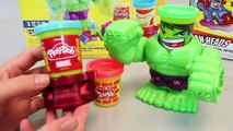 Play Doh Can Heads Marvel Hulk Iron Man Spiderman Captain America toy 플레이도우 어벤져스 폴리 뽀로로 타요 장난감