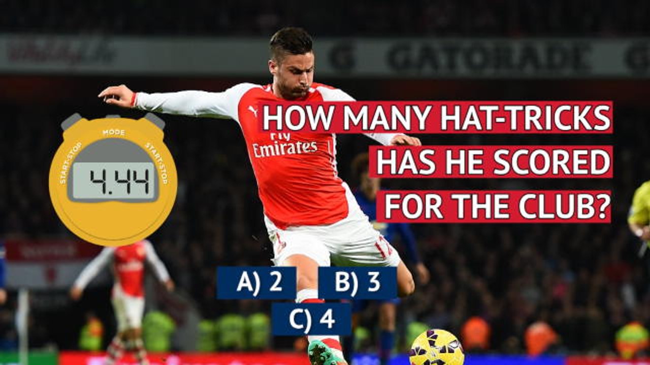 Olivier Giroud's 100 Arsenal goals