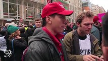 Trump Supporter talks to Protesters TRUMPS THE PRESIDENT. AND YOU ALL LOST