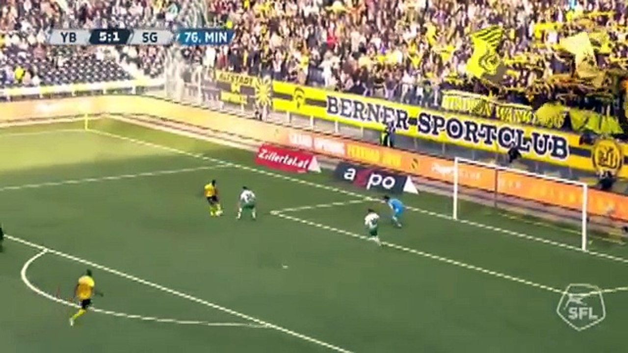 Young Boys 6:1 Sankt Gallen  (Swiss Super League 1 October 2017)