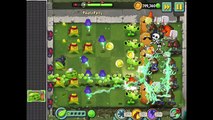 Plants vs. Zombies 2 New Homing Thistle vs Gargantuar Porter
