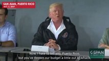 President Trump on Puerto Rico relief effects