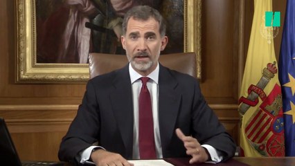 El rey se dirige a la nación por la cuestión catalana