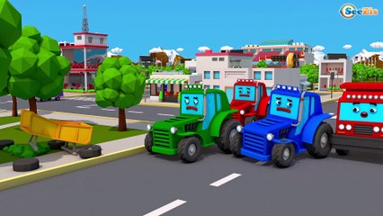 Forte Trator e o Pedra Enorme - Desafio Aceito | Vídeo para o bebê - Desenho Animado