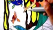 Coloring Book | Coloring Pages | Disney Princess Ariel the little Mermaid | Kids Videos Fun Art