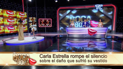 Part 2 - En vivo Carla Estrella rompe el silencio sobre el daño que sufrió su vestido
