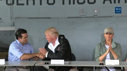 President Trump Thanks The Heroes In Puerto Rico
