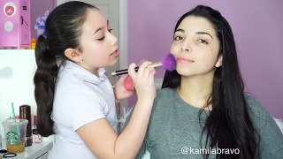 Little Sister Does My Makeup ! Xo