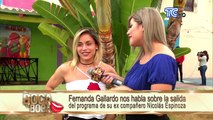 Fernanda Gallardo nos habla sobre la salida del programa de su ex compañero Nicolás Espinoza