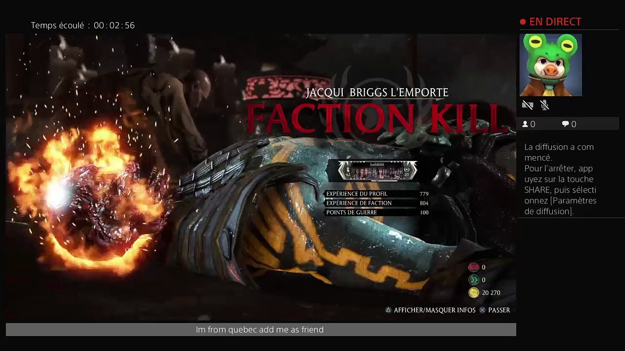Diffusion PS4 en direct de kadd666 mortal kombat (4)