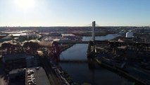 Kosciuszko Bridge Aerial b-roll