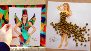 Part_2 Armenian Fashion Illustrator Creates Stunning Dresses From Everyday Objects