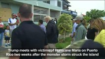 Trump meets hurricane victims in Puerto Rico
