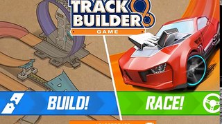 HOT WHEELS TRACK BUILDER GAME Torque Twister / Twinduction Sets Gameplay Video