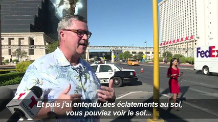 Las Vegas:"Il tirait juste derrière nous" raconte un survivant