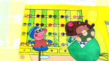 Peppa Pig visit Oculist Kids Fun Art Colors Videos for Kids with Colored Markers