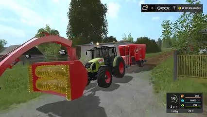 Farming Simulator 17 SILAGE CUTTER | FEEDING CATTLE