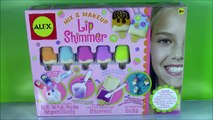 DIY Ice Cream LIP SHIMMER Gloss! Mix & Makeup Make Your Own Lip Gloss Keychains! Fun