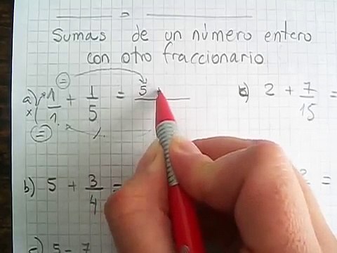 Sumas, restas, multiplicación y división de fracciones. Mica.