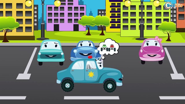 Мультики про МАШИНКИ в Городе. Полицейская машина и Монстр трак Сборник 10 Минут Все серии подряд