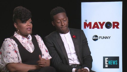 Yvette Nicole Brown & Brandon Micheal Hall on "The Mayor"
