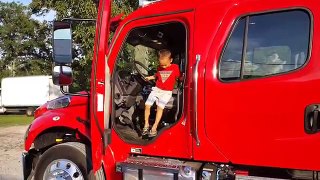 Part 1 Playing With His Dadas New Rollback! Loading His Ride On Power Wheels!