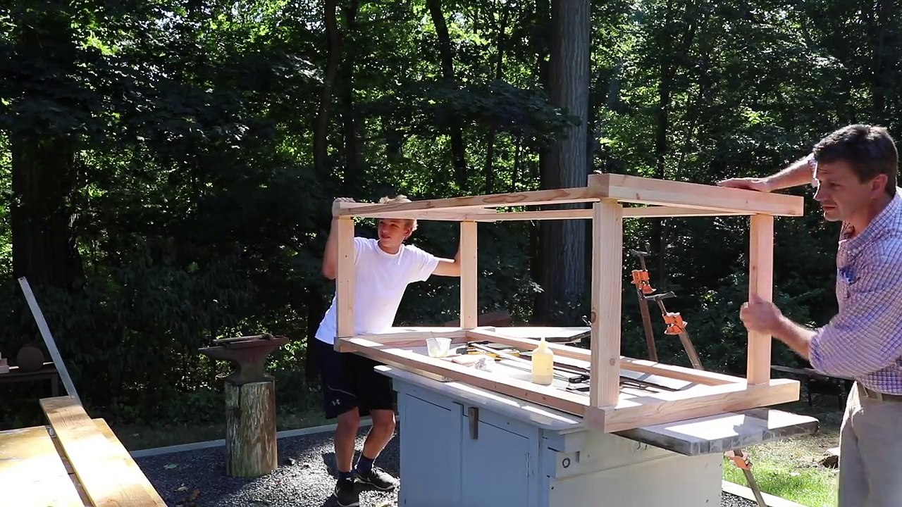 Build an Outdoor Kitchen Cabinet & Countertop with Sink