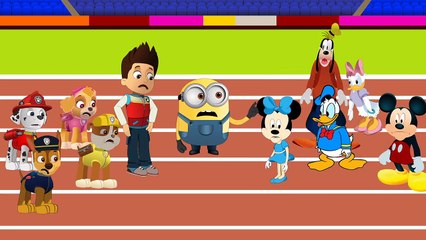 Paw Patrol Pups save a RACE Full episodes! Nursery Rhymes Groovy The Martian