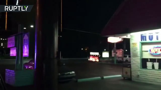 RAW: Automatic gunfire & sirens as shooting rocks Mandalay Bay casino in Las Vegas
