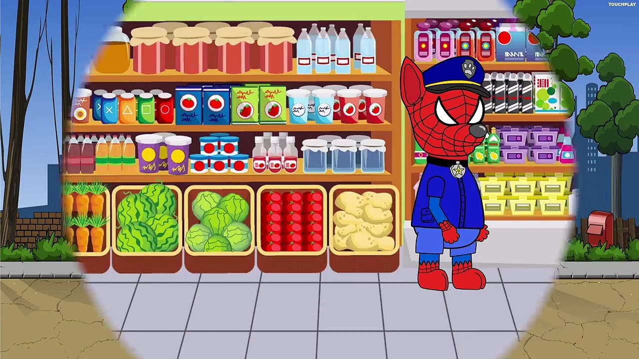 PAW Patrol Marshall Crying & Chase | ZOMBIE vs Spiderman Superheroes