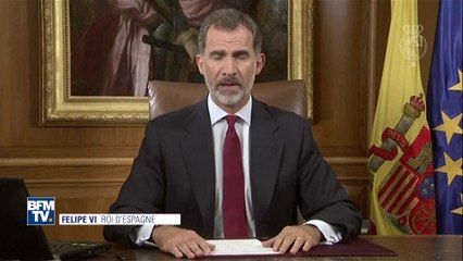 "C’est inadmissible". À la télé, le roi d’Espagne étrille les indépendantistes catalans