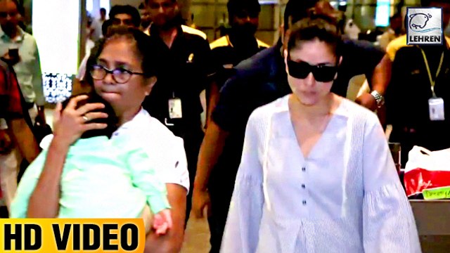 Kareena Kapoor & Taimur Ali Khan Spotted At Mumbai Airport