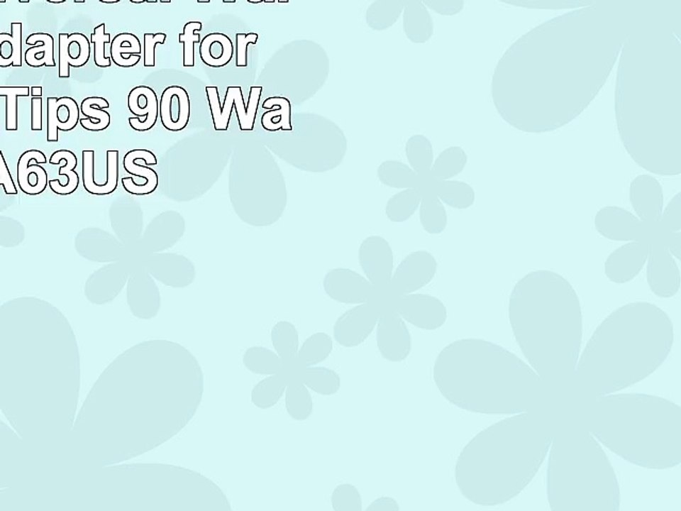 Targus Universal Wall Power Adapter for Laptops  9 Tips  90 Watt  APA63US