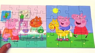 Peppa Pig 4 Puzzles ! Peppa Puzzles New for children