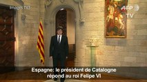Le président catalan accuse le roi d'ignorer les Catalans