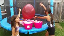 Giant Balloon Pop Toy Surprise - Disney Toys - Kinder Surprise Chocolate Eggs Shopkins