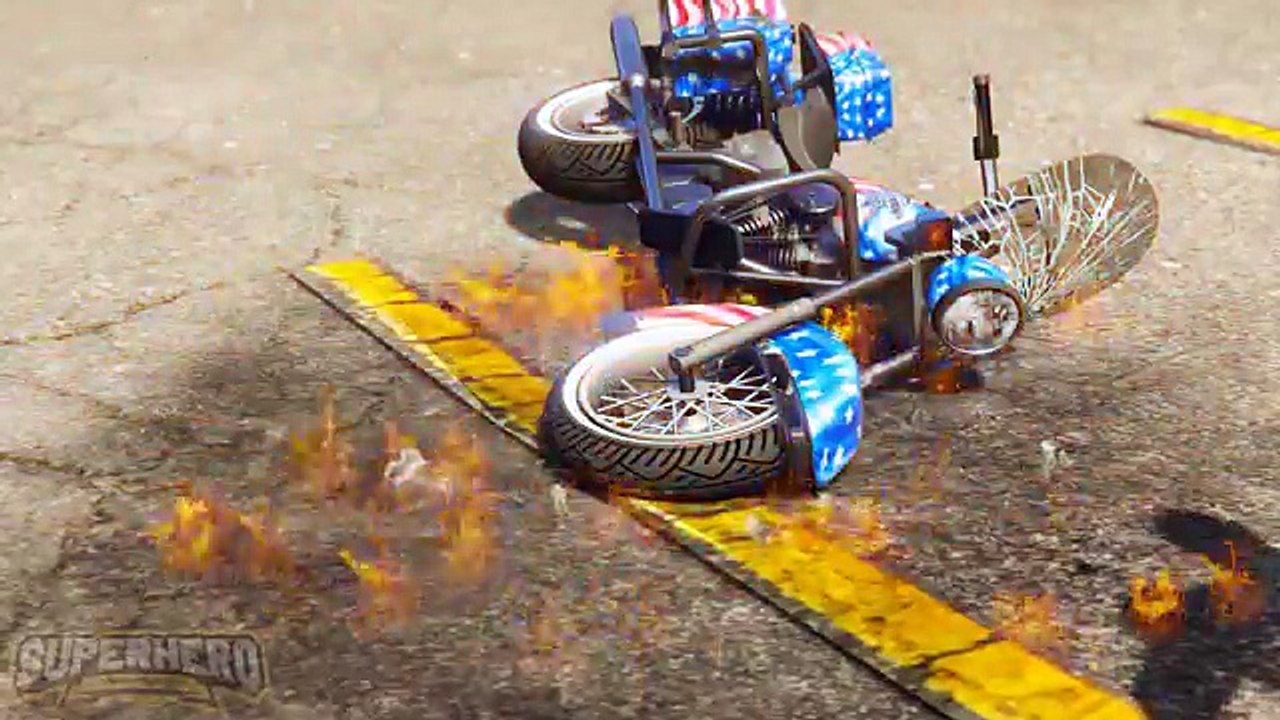 Hulk POOP then crash motorbike into Mickey Mouse cuz Joker Venom Prank in Spiderman Cartoon