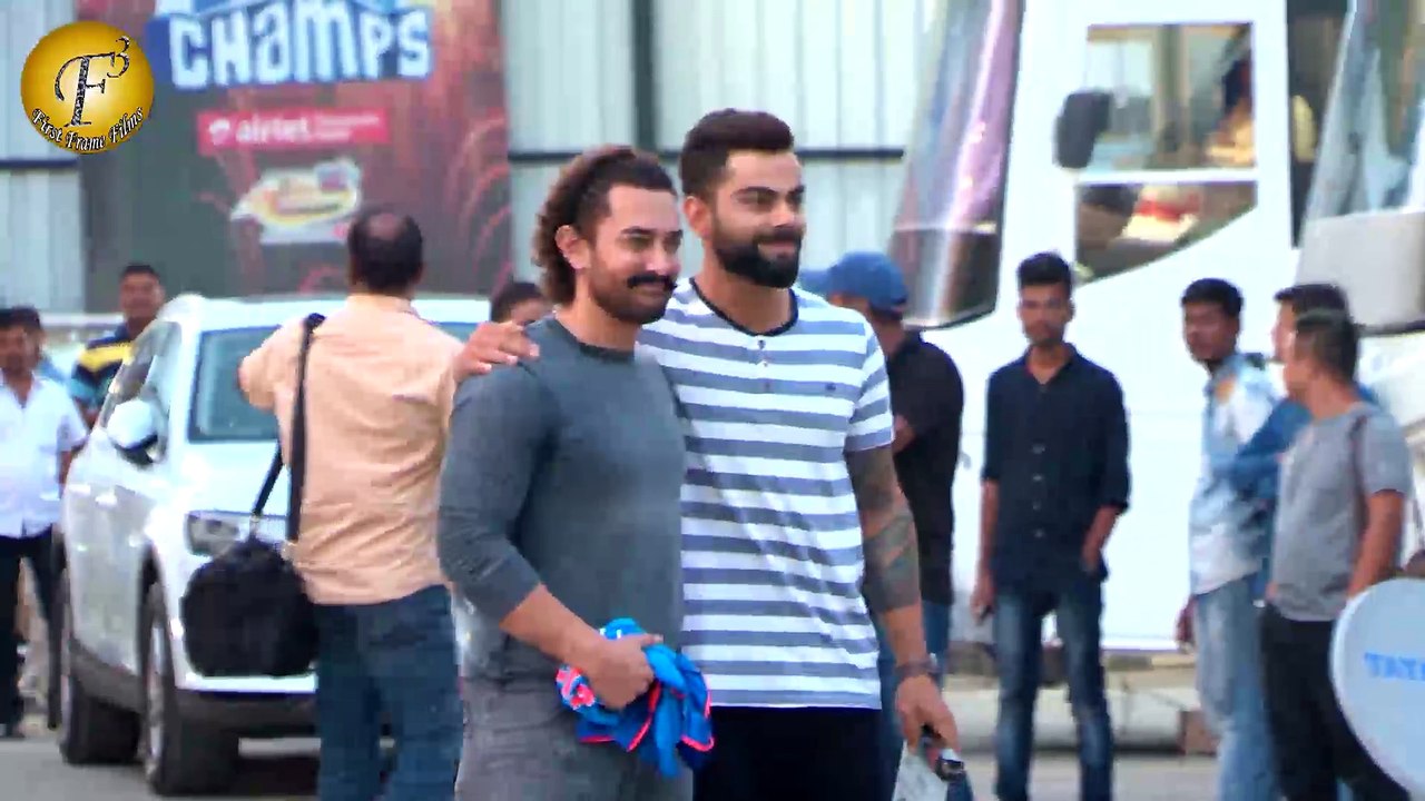 Aamir Khan & Virat Kohli Shooting For Secret Superstar's Diwali Special Promotion