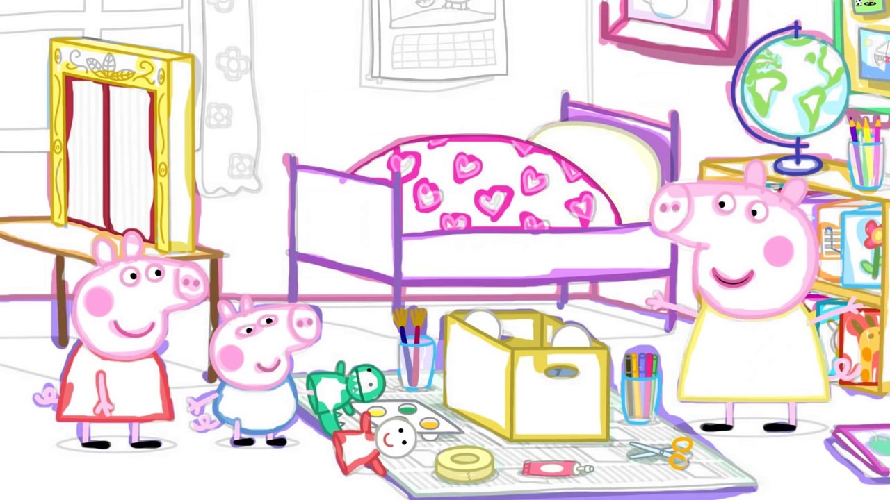 Cartoon Peppa Pig draw #